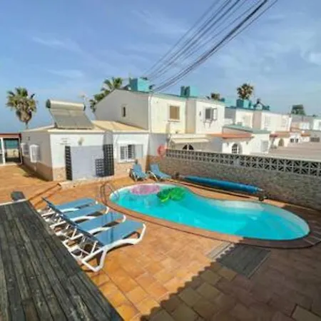 Beachfront Villa San Antonio With Private Heated Pool Bbq In The Heart Of Corralejo By Amazzzing Travel Villa